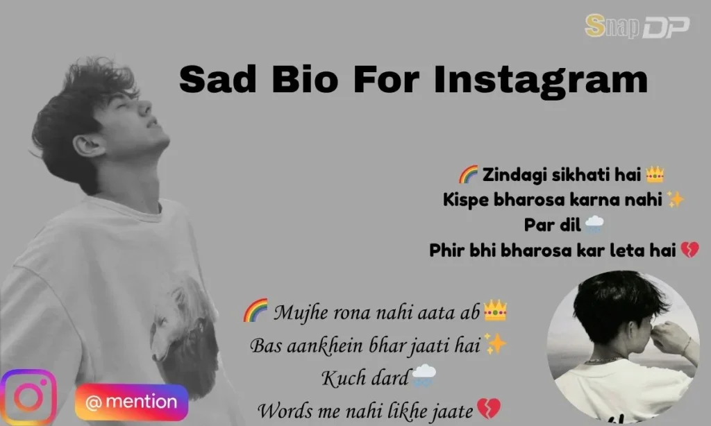 Sad Bio For Instagram