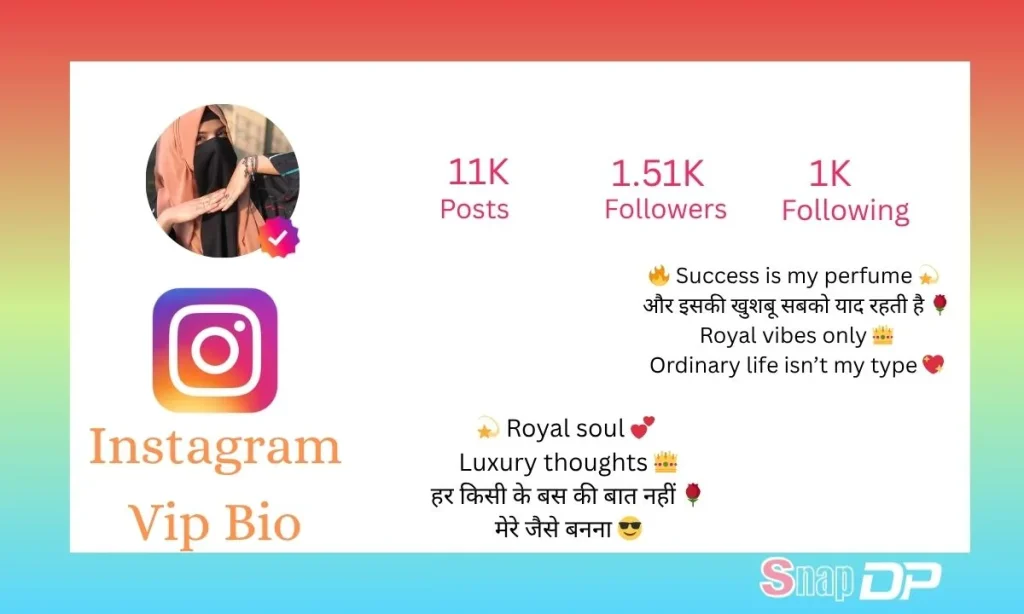 instagram vip bio