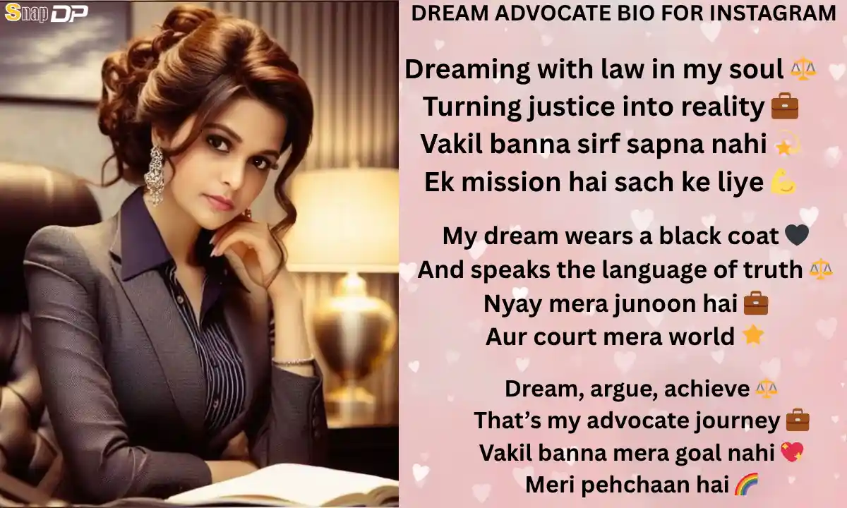 Dream Advocate Bio for Instagram
