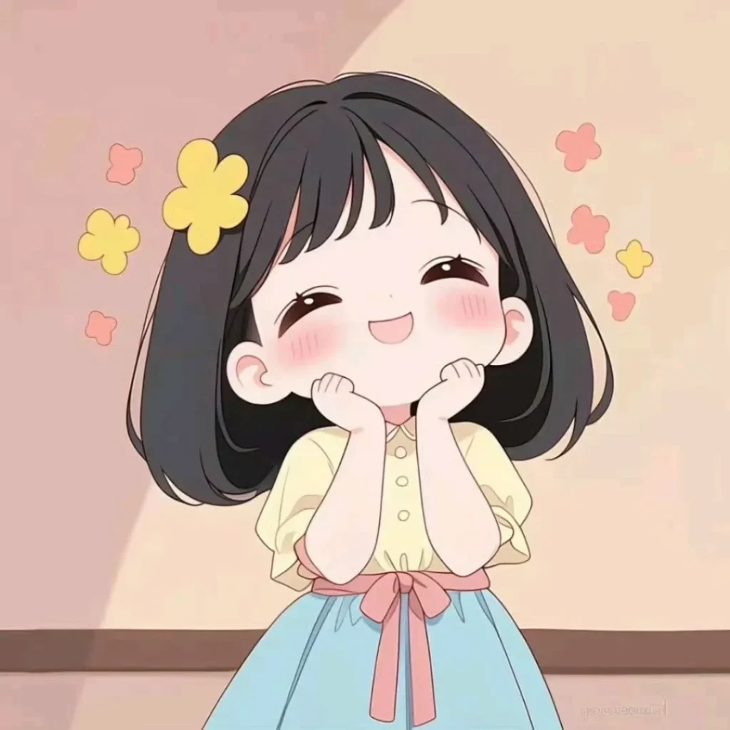 Instagram Girl DP Cartoon