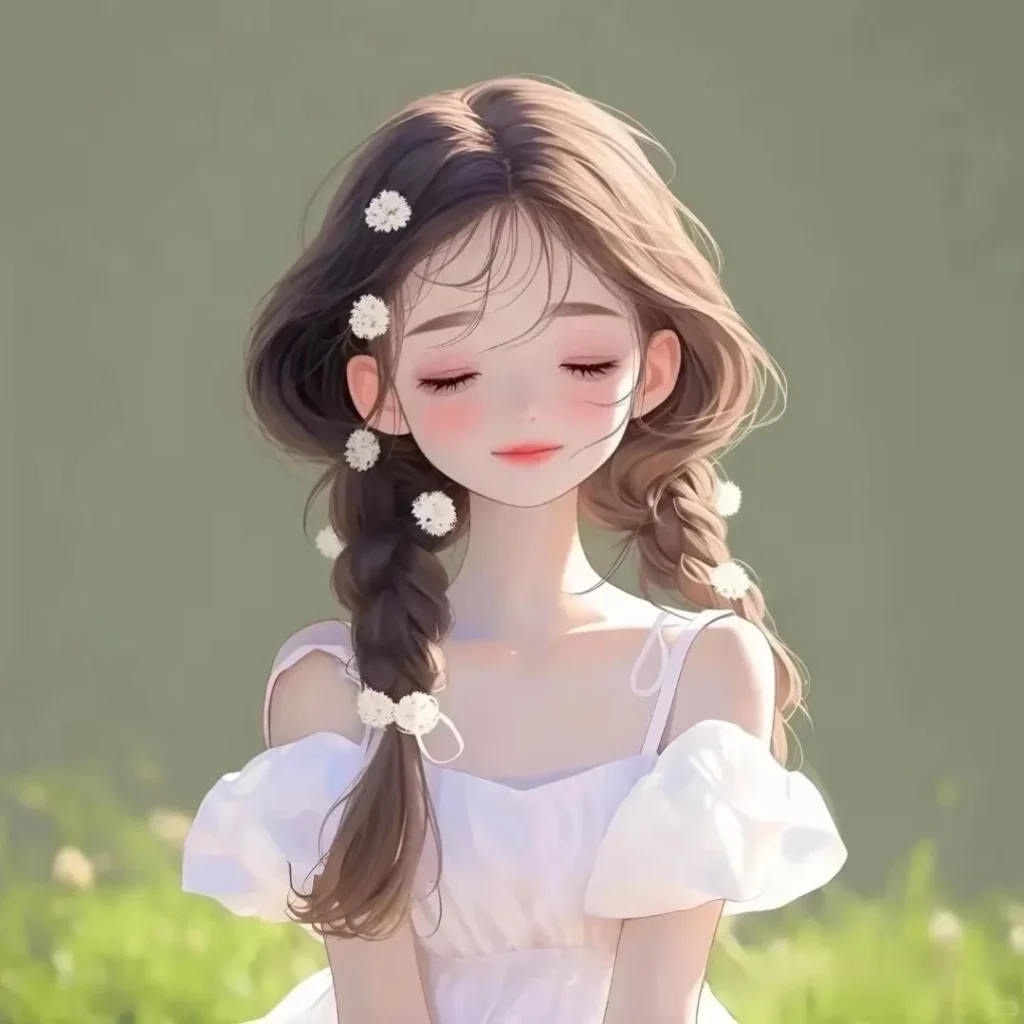 Instagram Girl DP Cartoon
