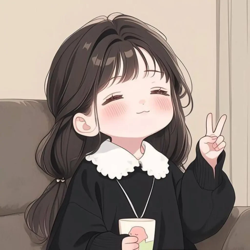 Instagram Girl DP Cartoon