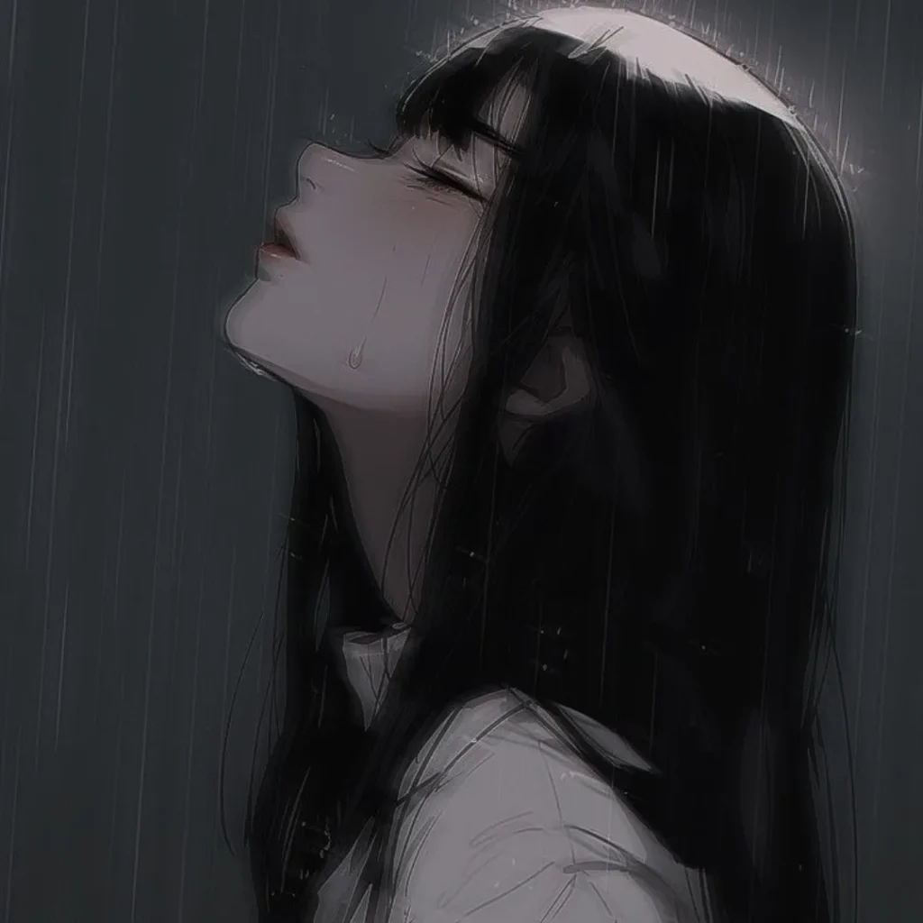 Alone Sad Cry Cirl DP Cartoon