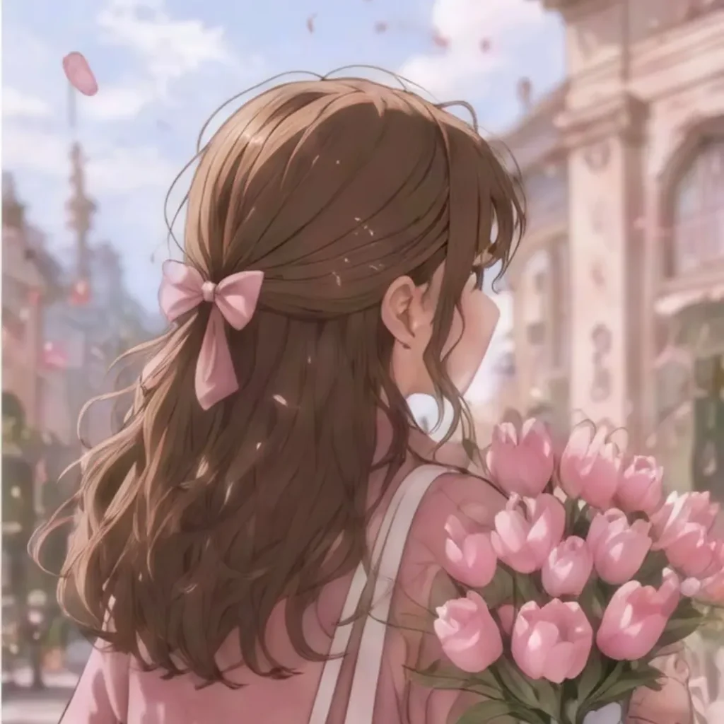 Beautiful Flowers DP Girl