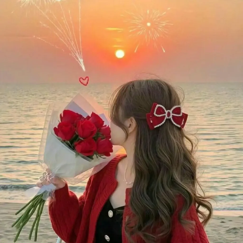 Beautiful Flowers DP Girl