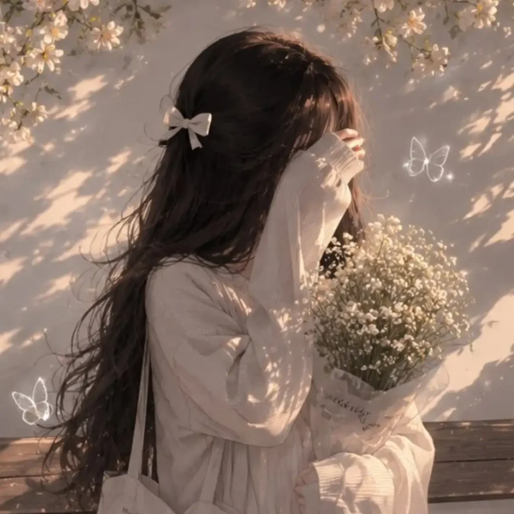 Beautiful Flowers DP Girl