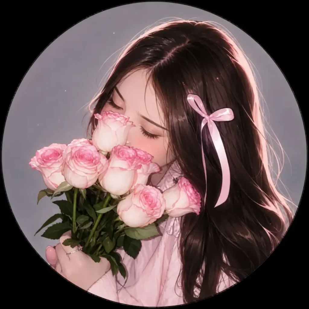 Beautiful Flowers DP Girl