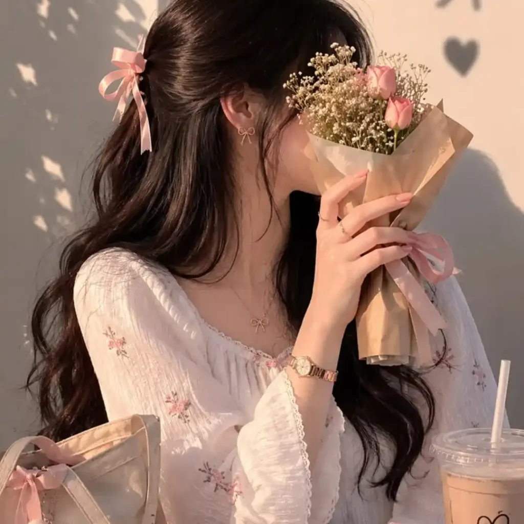 Beautiful Flowers DP Girl