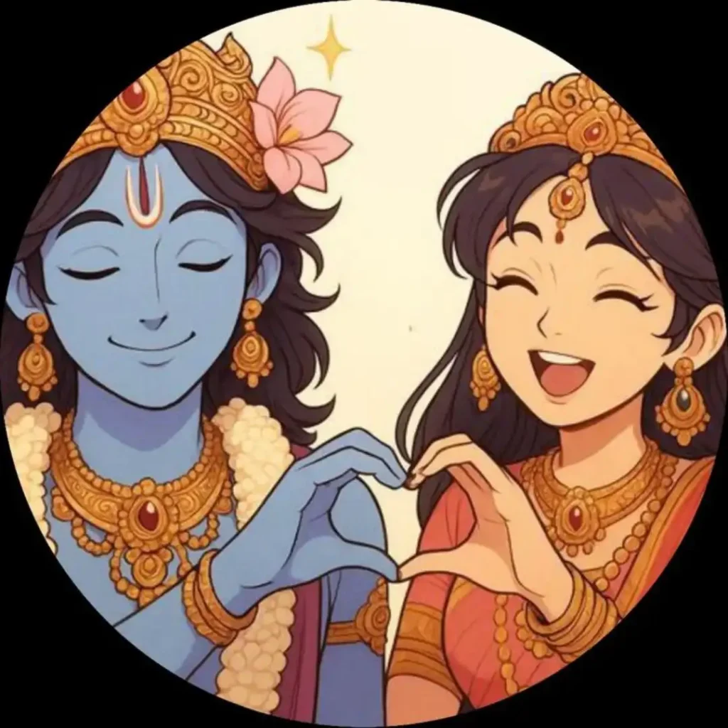 radha krishna dp hd images cartoon