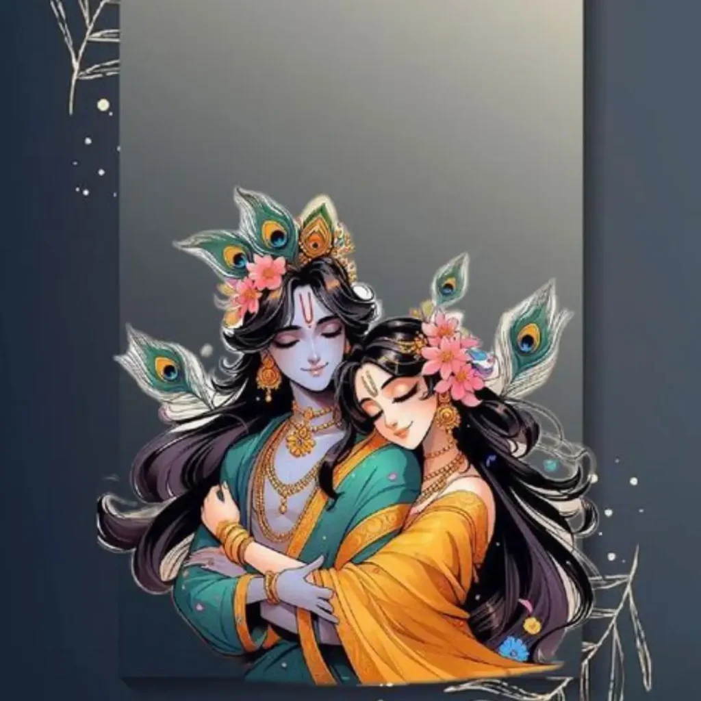 radha krishna dp hd images cartoon