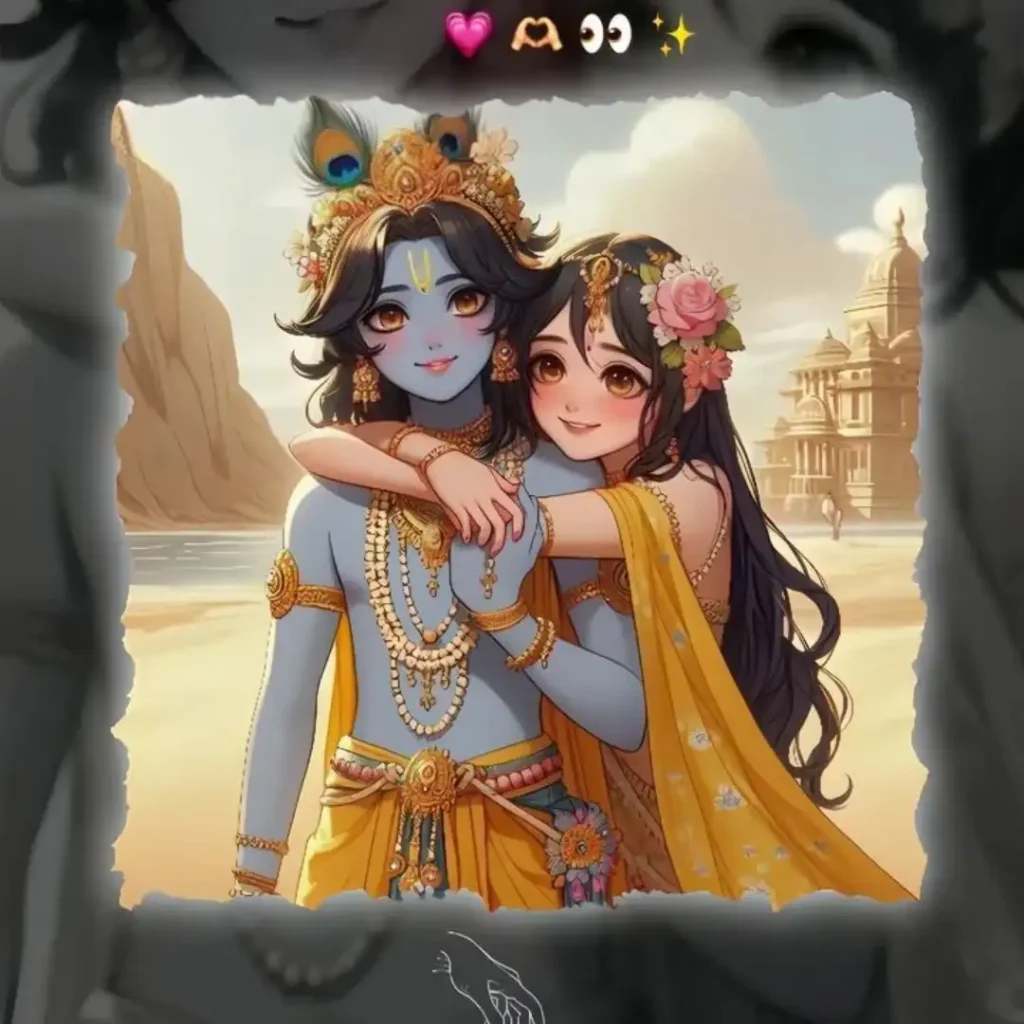 radha krishna dp hd images cartoon