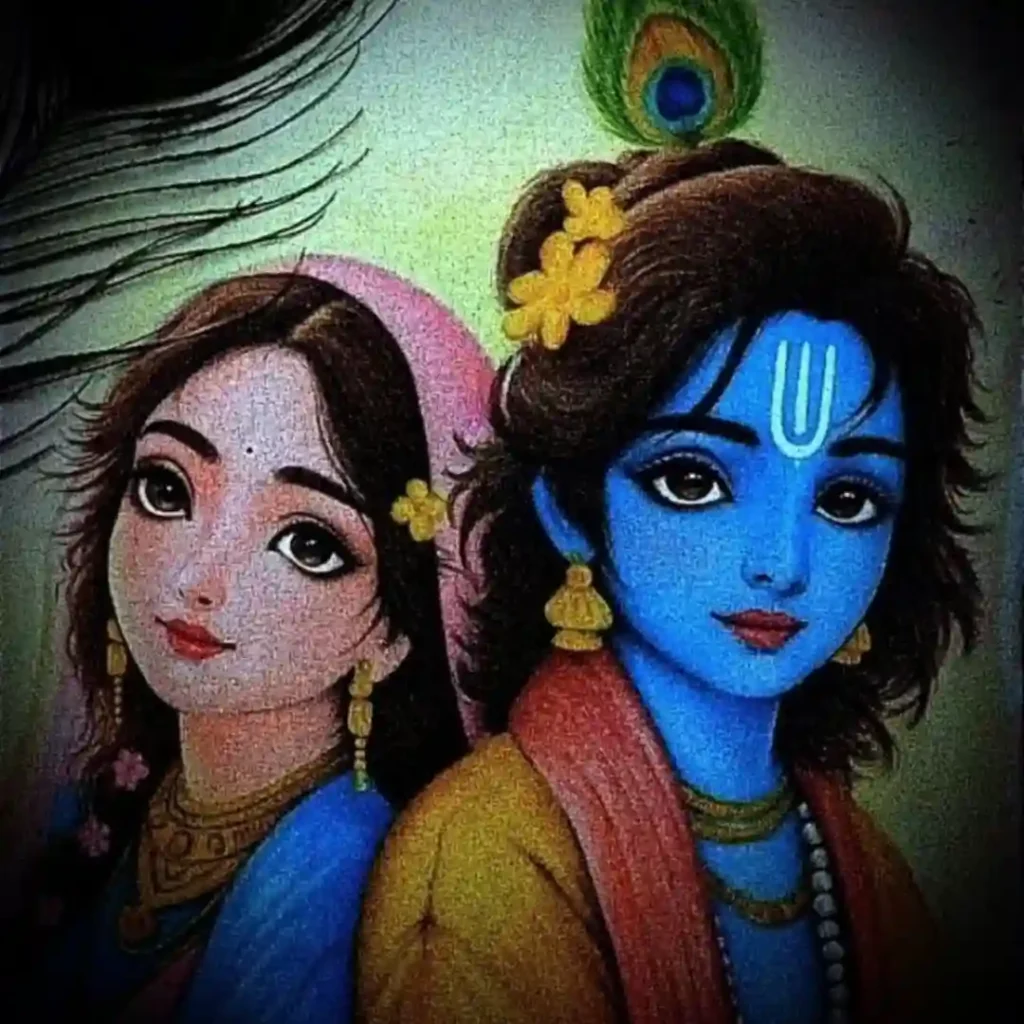 radha krishna dp hd images cartoon