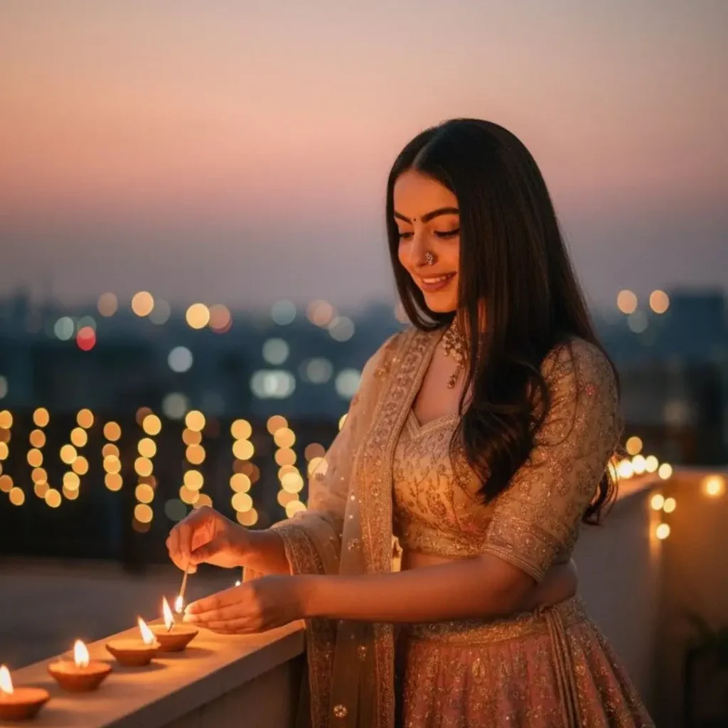 Diwali DP Girl