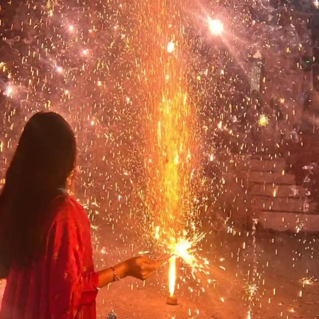 Diwali Puja Hidden Face Diwali DP Girl