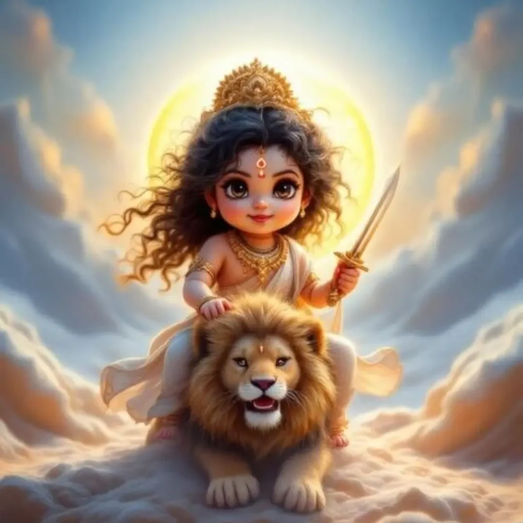 Cute Durga Maa DP