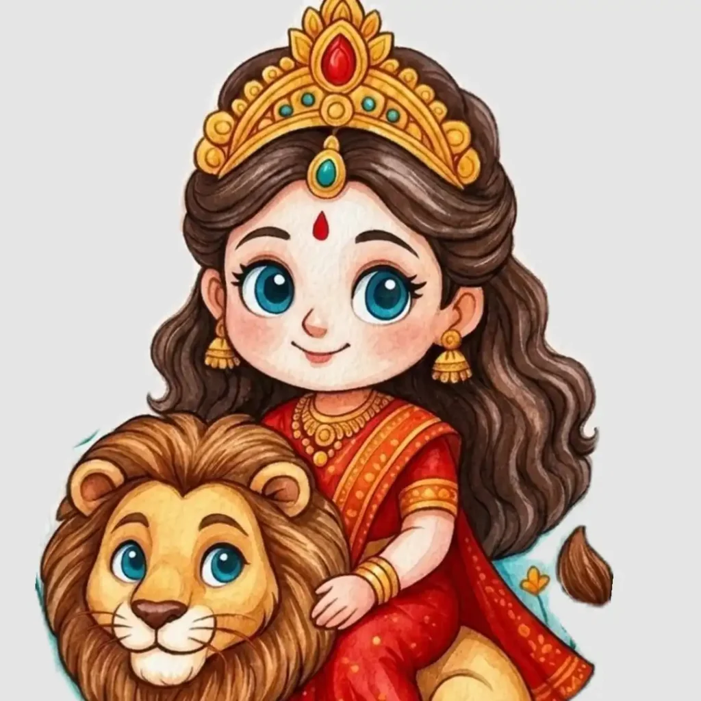 Cute Durga Maa DP