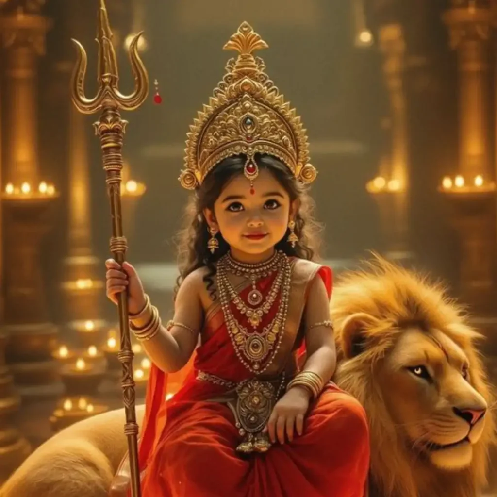 Cute Durga Maa DP