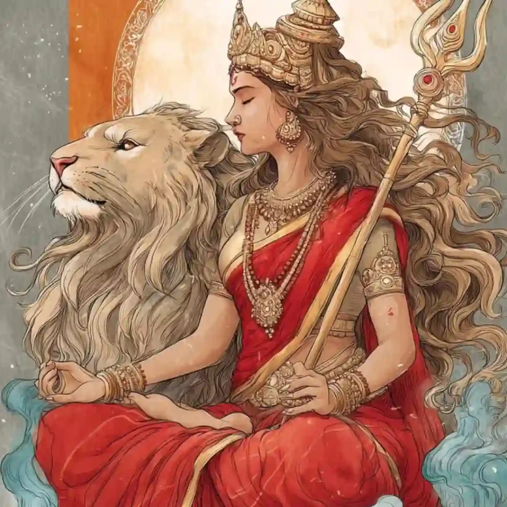 Aesthetic Durga Maa DP
