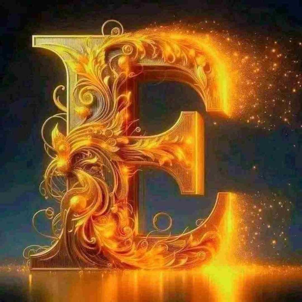Aesthetic E Letter DP