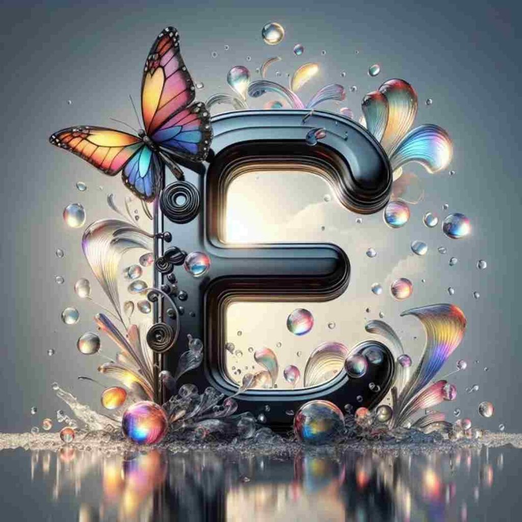 Aesthetic E Letter DP