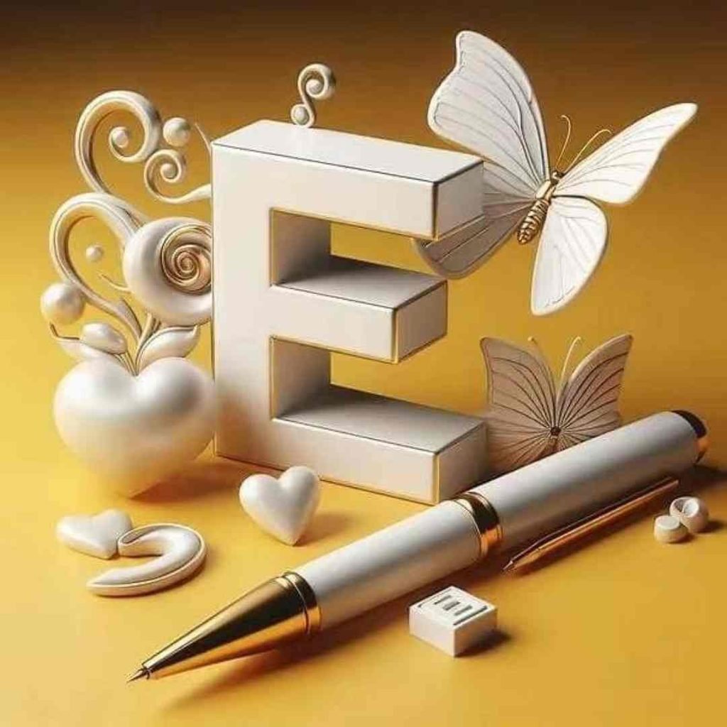 Aesthetic E Letter DP