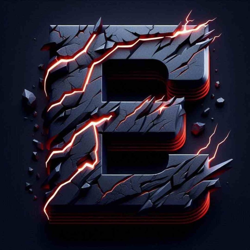 Aesthetic E Letter DP