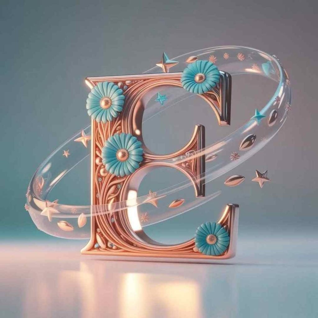 Aesthetic E Letter DP