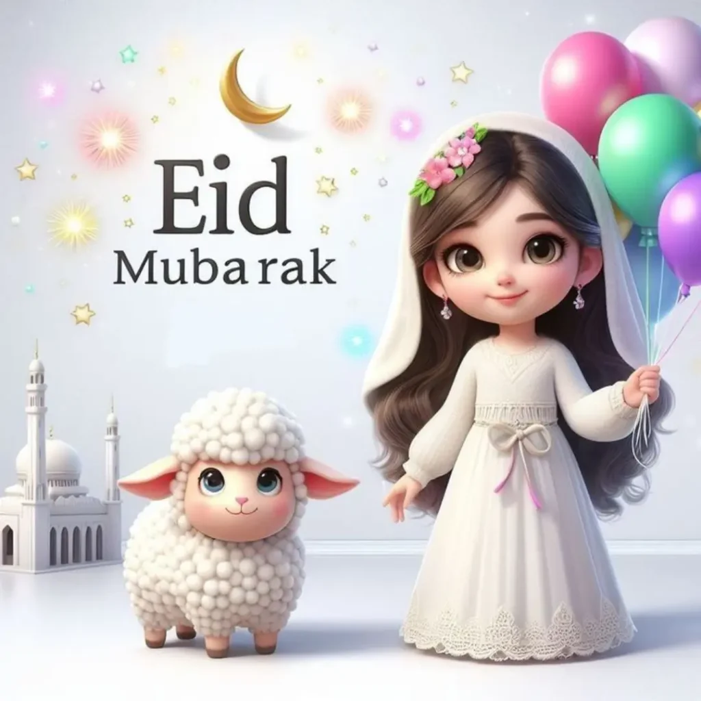 Eid Mubarak DP Girl