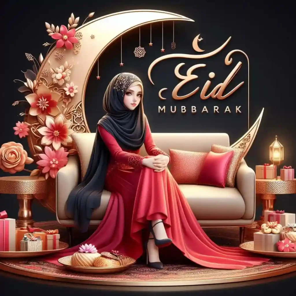 Eid Mubarak DP Girl