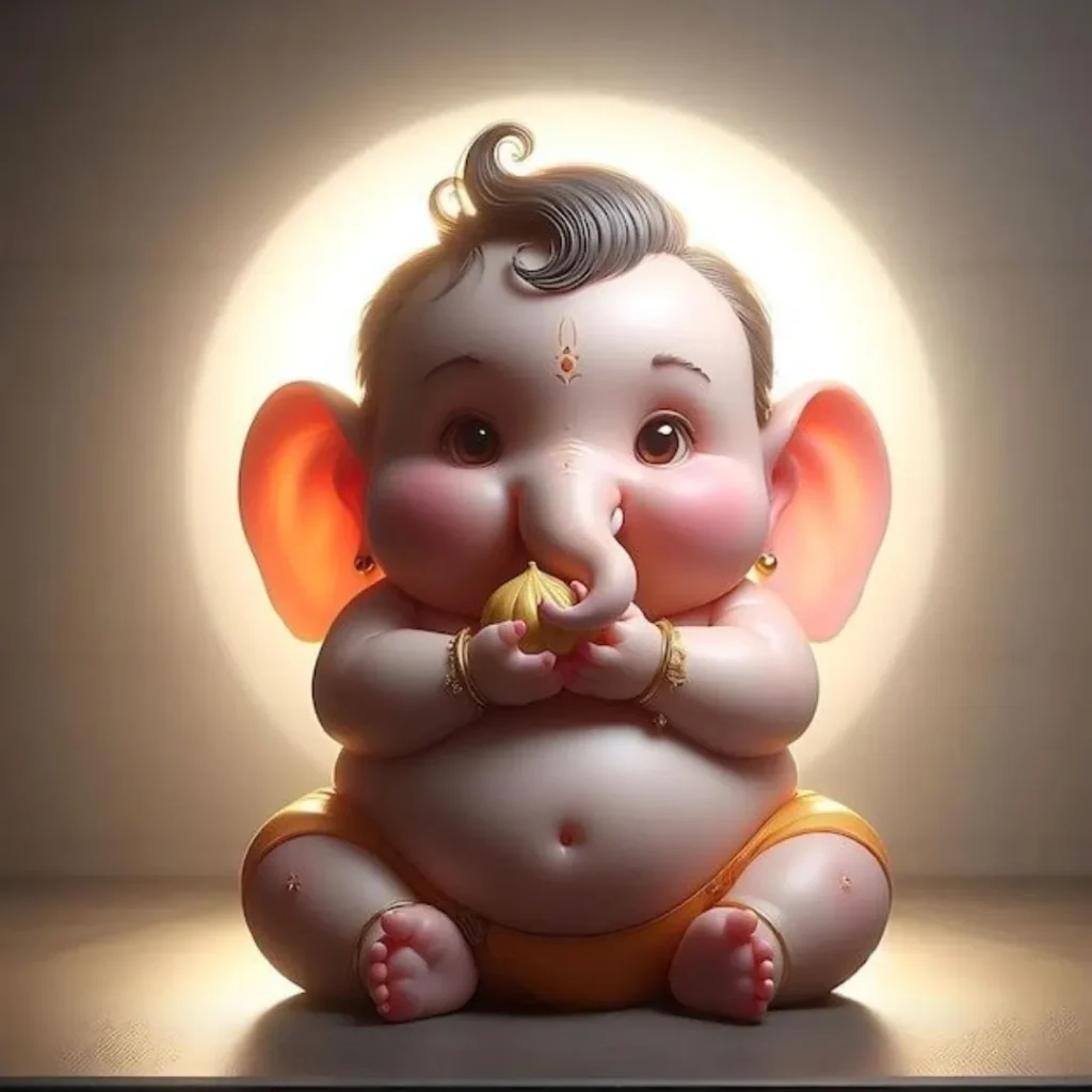 Cute Ganesh Ji DP For WhatsApp
