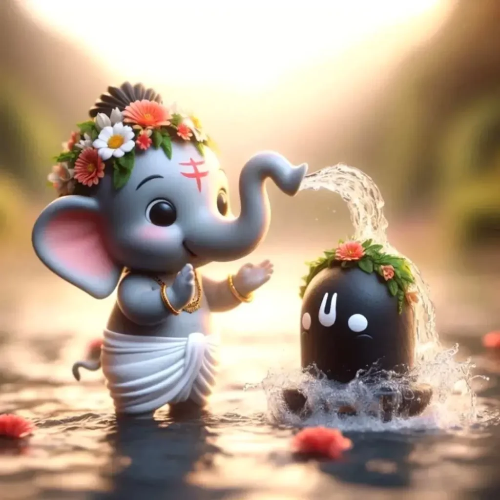 Cute Ganesh Ji DP For WhatsApp