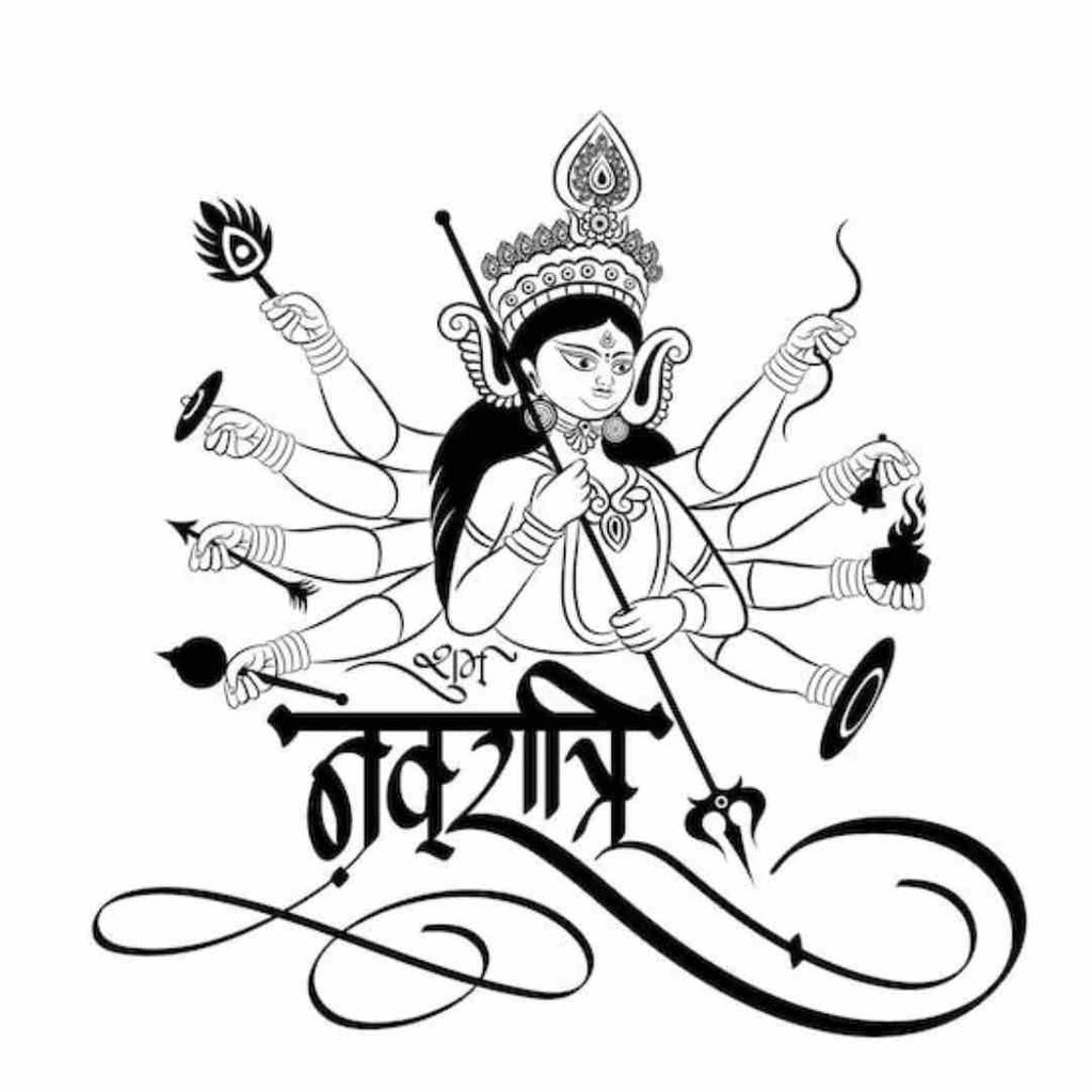 Cute Navratri DP
