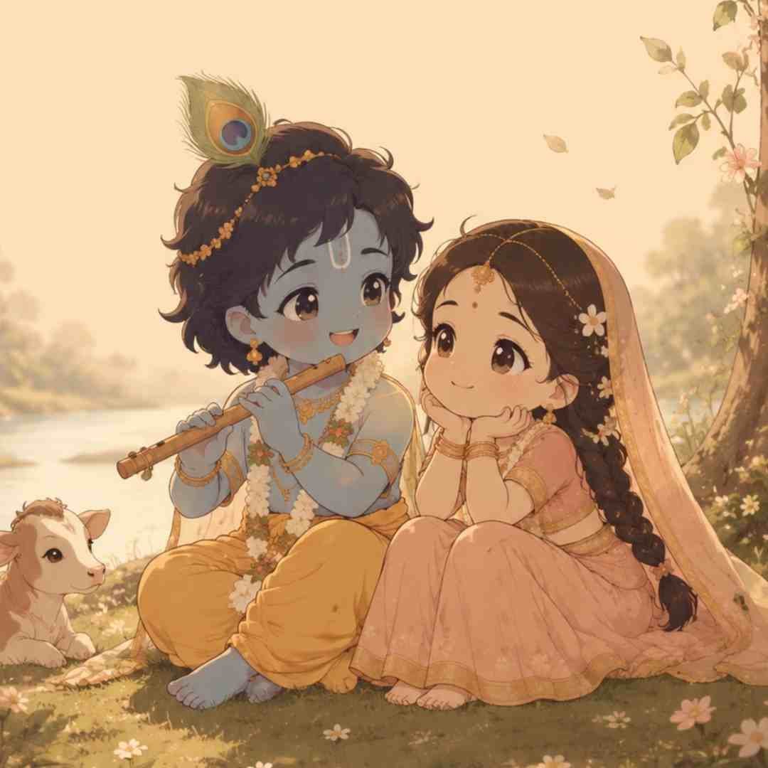 DP Pic Love Romantic Radha Krishna Wallpaper HD Cartoon