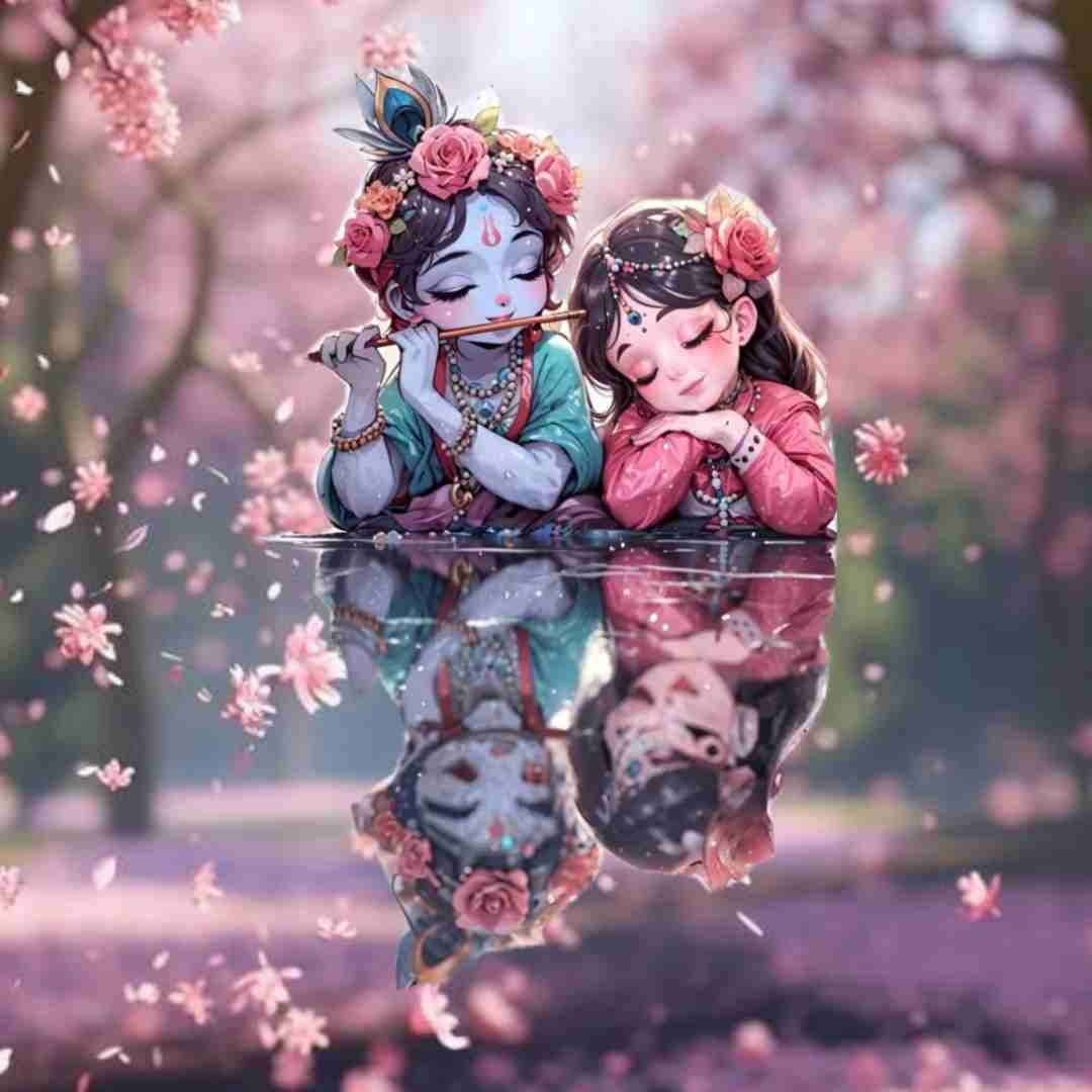 DP Pic Love Romantic Radha Krishna Wallpaper HD Cartoon