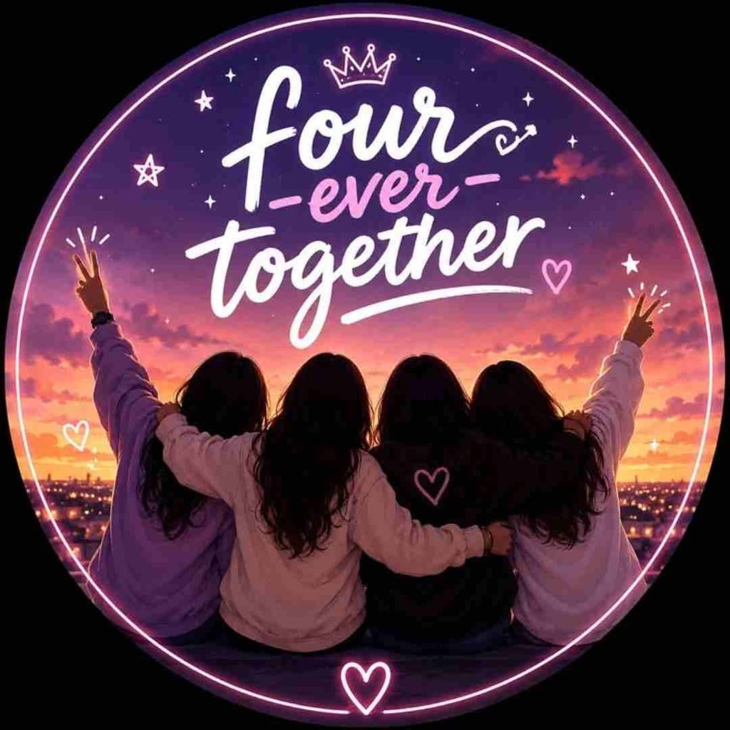 4 Friends Group DP Girls Cute