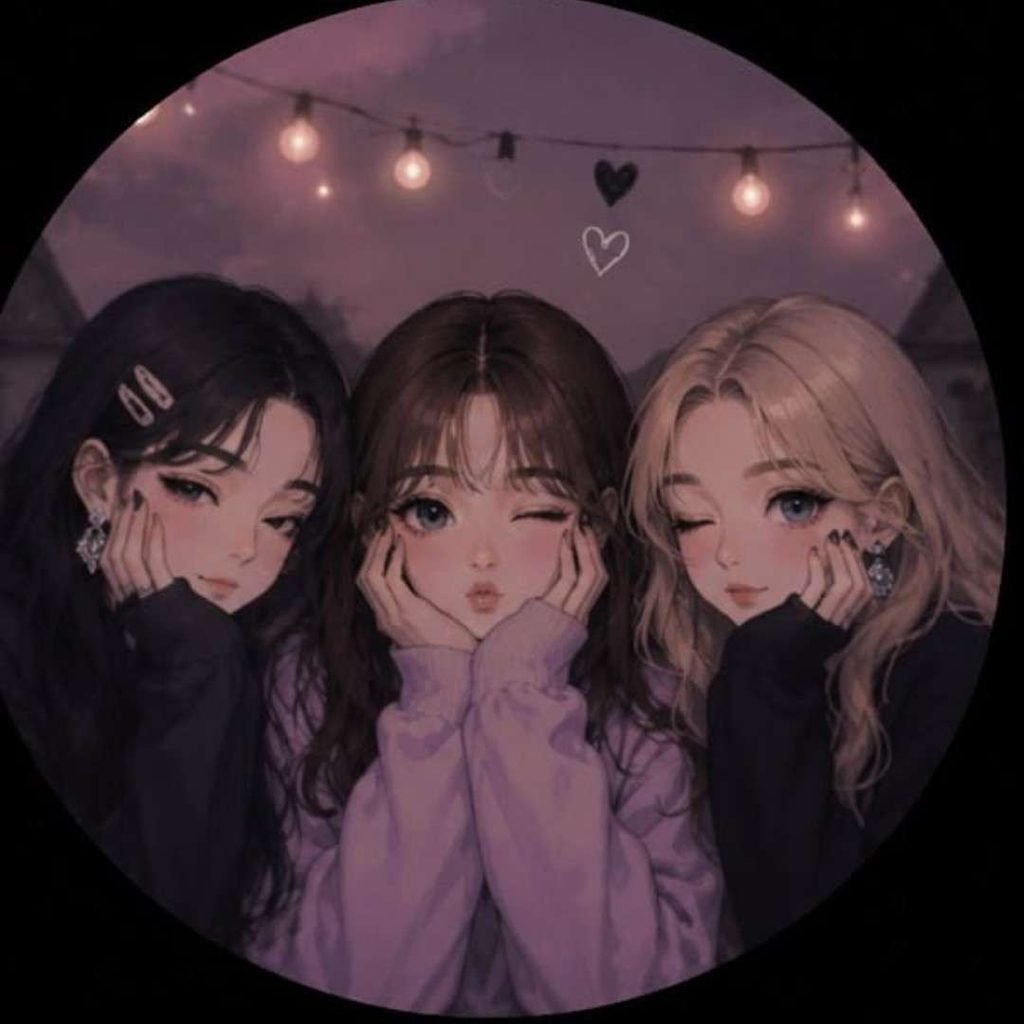 3 Friends Group DP Girls Cute