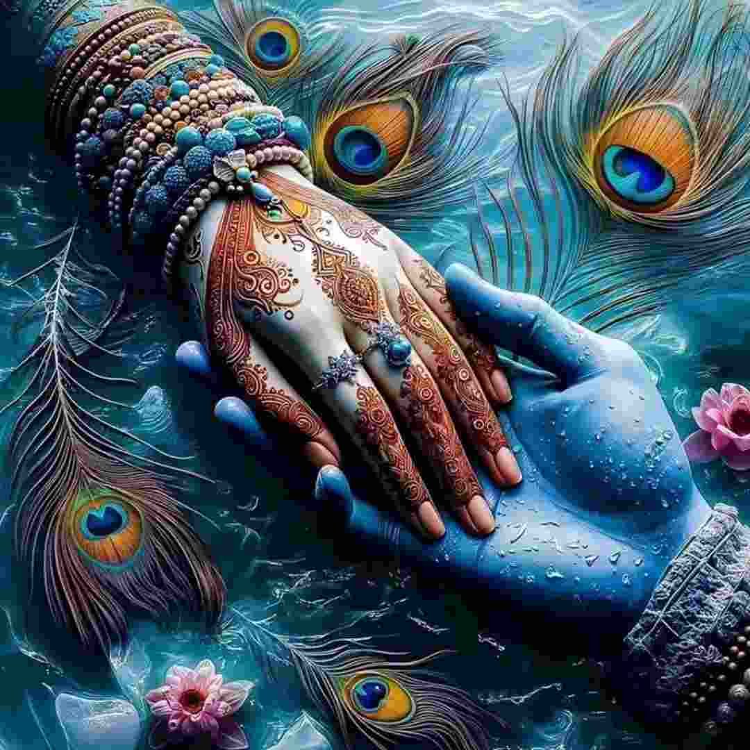 Radha Krishna Wallpaper Mor Pankh DP