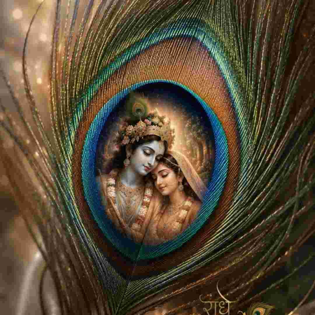 Radha Krishna Wallpaper Mor Pankh DP